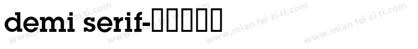 demi serif字体转换